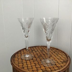 Waterford Millennium Happiness Toasting Flutes